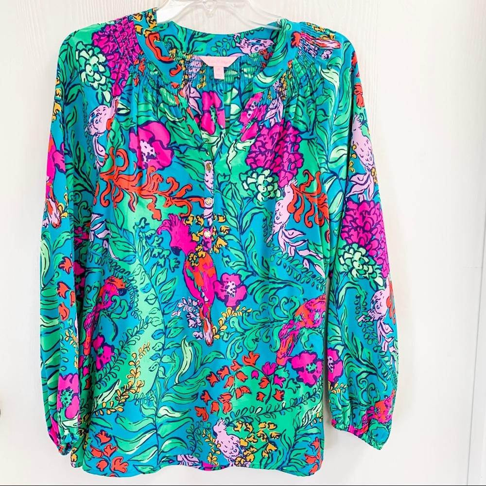 Lilly Pulitzer Elsa Blouse Medium
